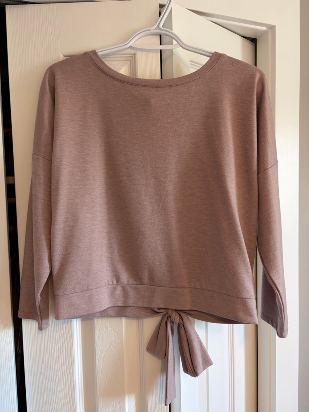 Gentle Fawn Mauve Tie-Back Long Sleeve Sweatshirt